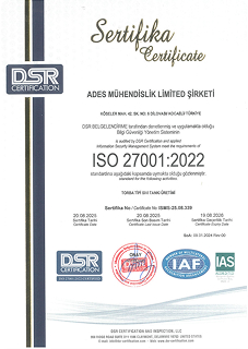 ISO 27001 Certificate